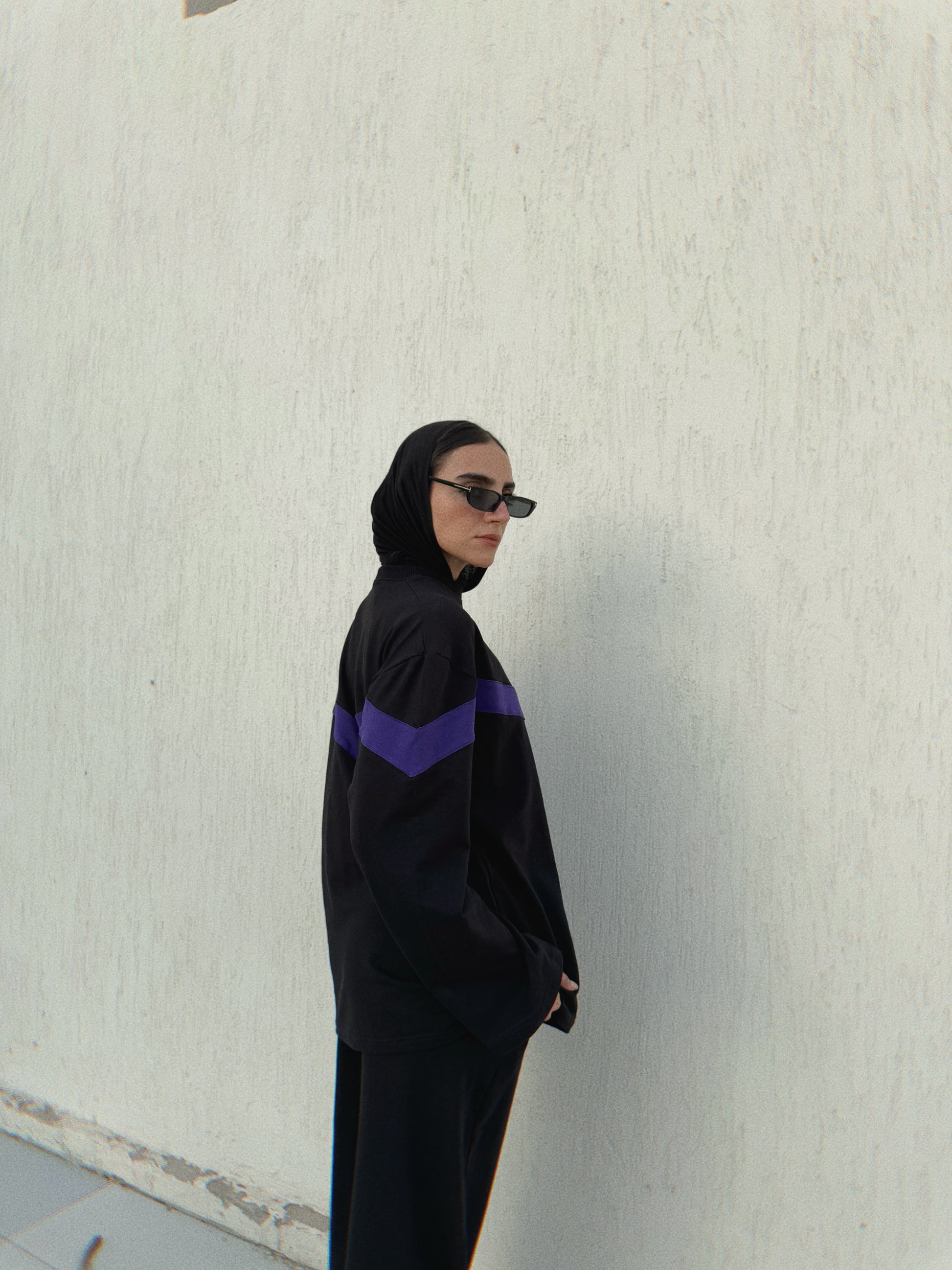 SUMMER TRACKSUIT - BLACK X PURPLE