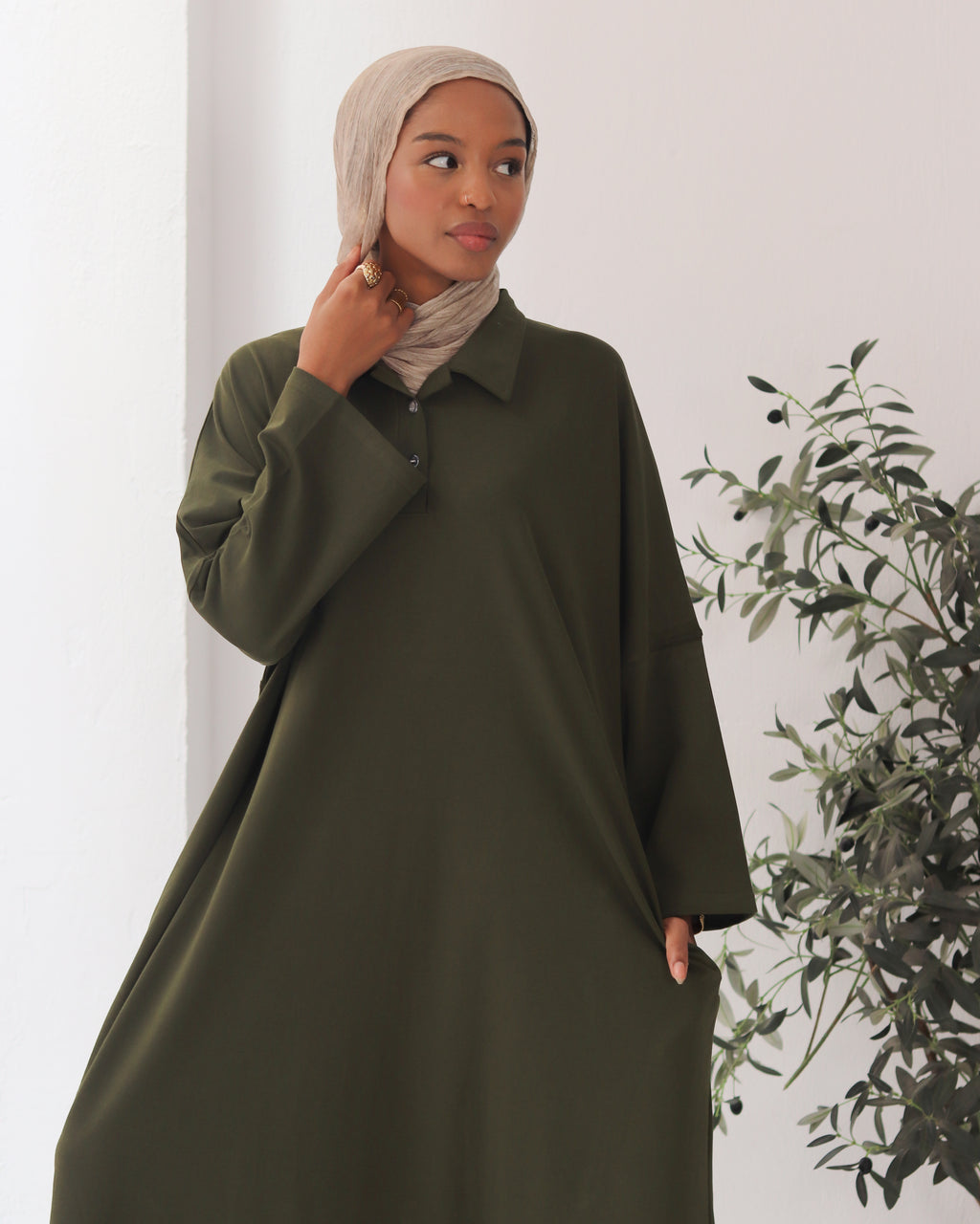 FLOW POLO MAXI - OLIVE GREEN