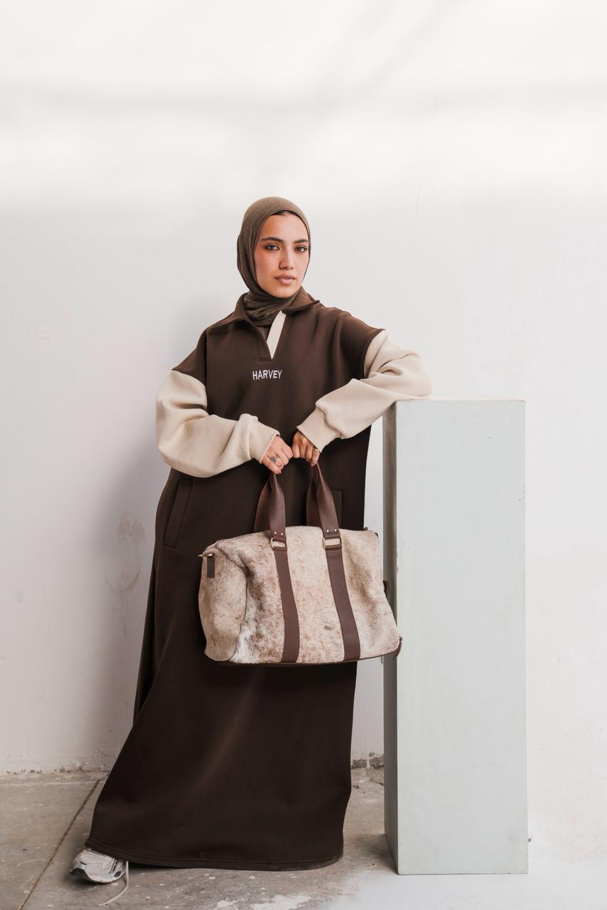 DAILY HOODIE DRESS - LATTE