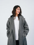 OVERSIZED COAT - BLING Grey