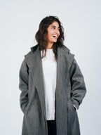 OVERSIZED COAT - BLING Grey