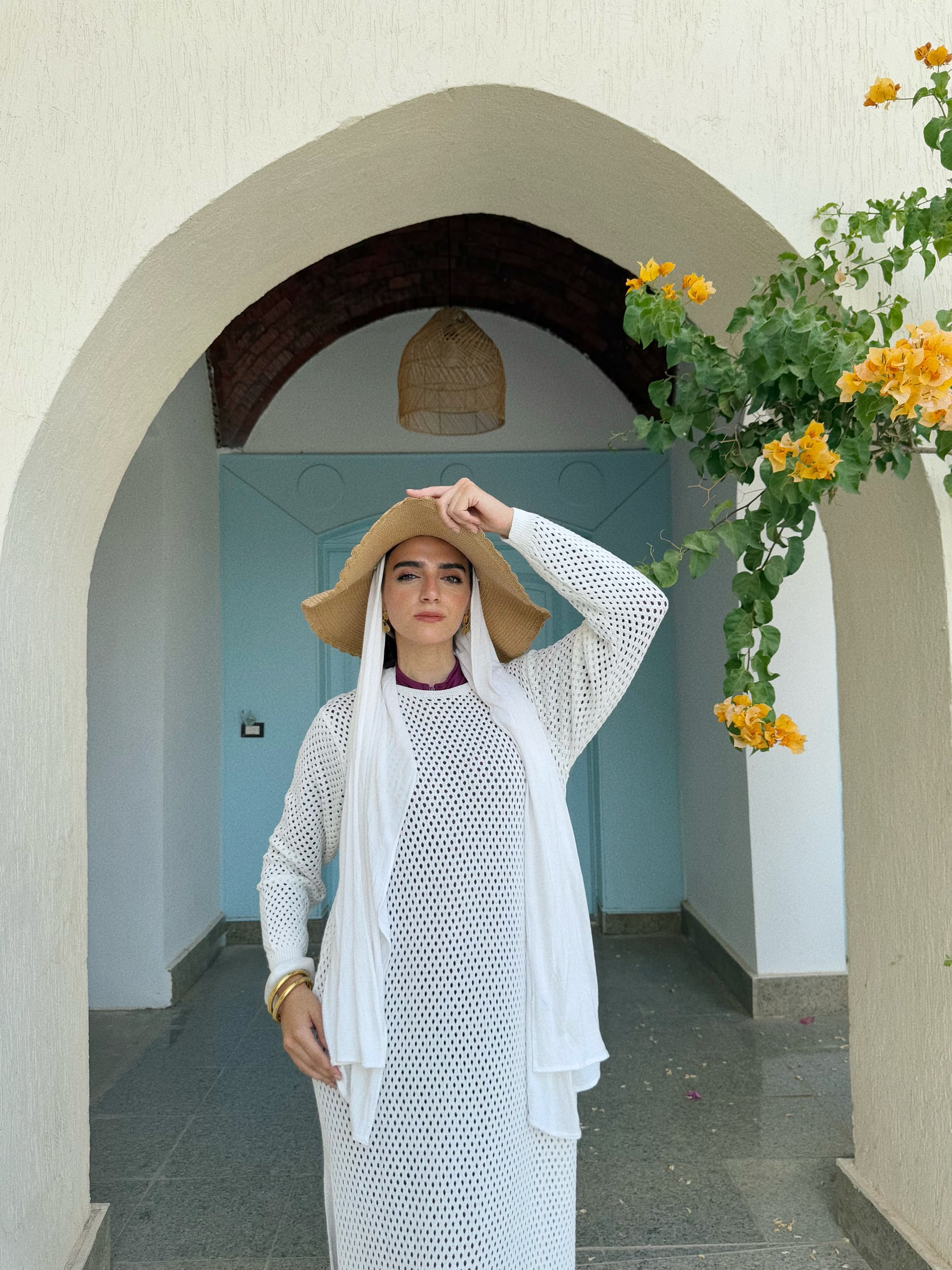 SUMMER KNIT COVER UP - WHITE