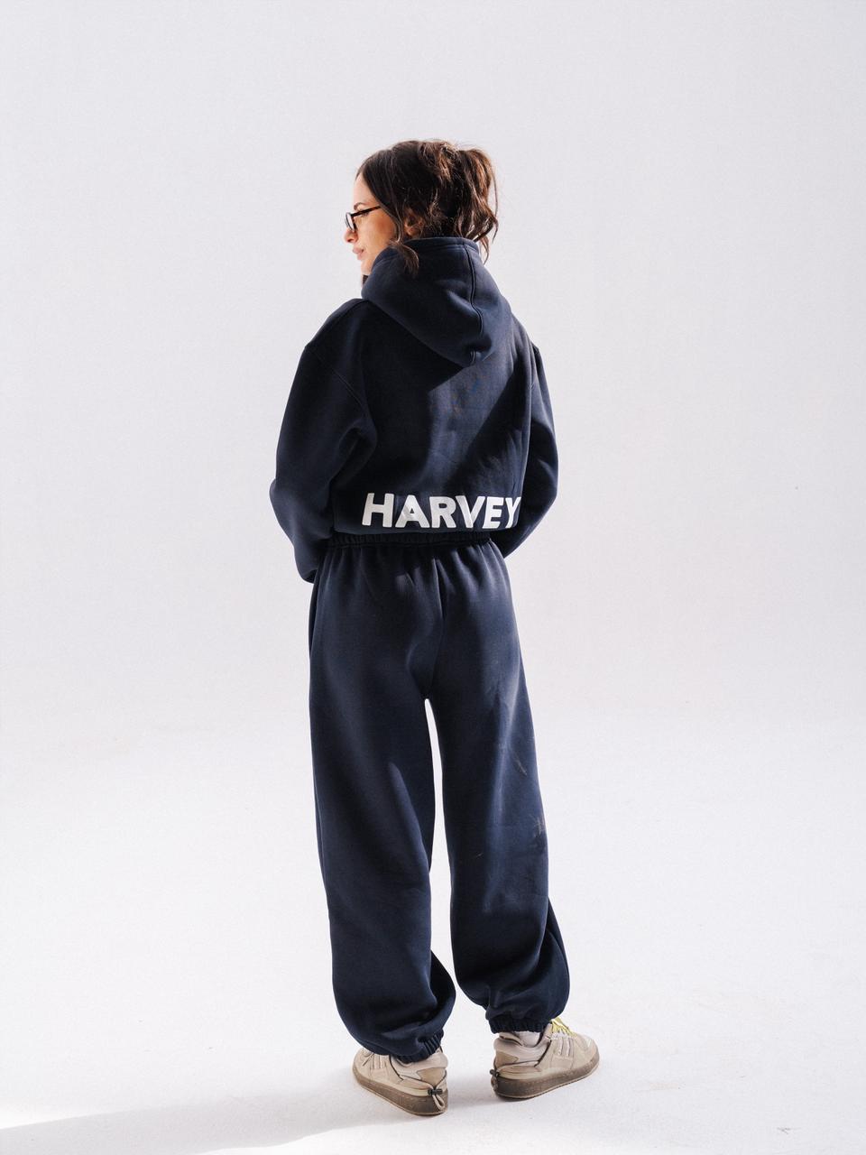 SOFT CROPPED SET - NAVY BLUE