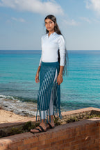 CROCHET SKIRTS - PETROL BLUE