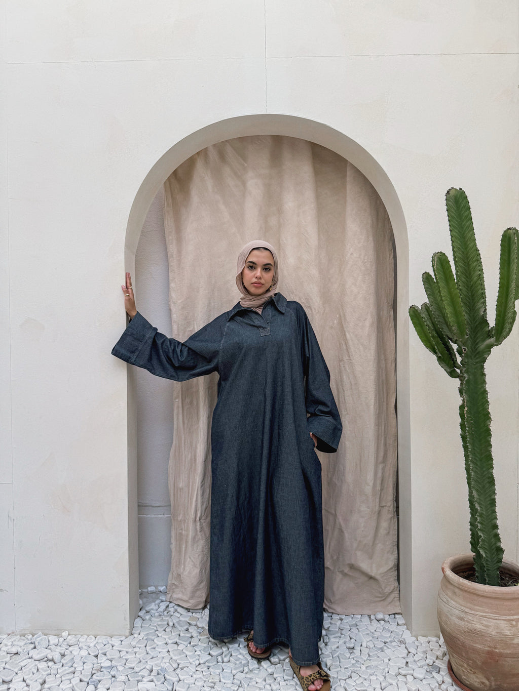 EVERYDAY DENIM DRESS - WASHED INDIGO