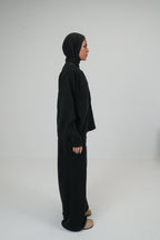 THE FLOW ZIP SET - BLACK