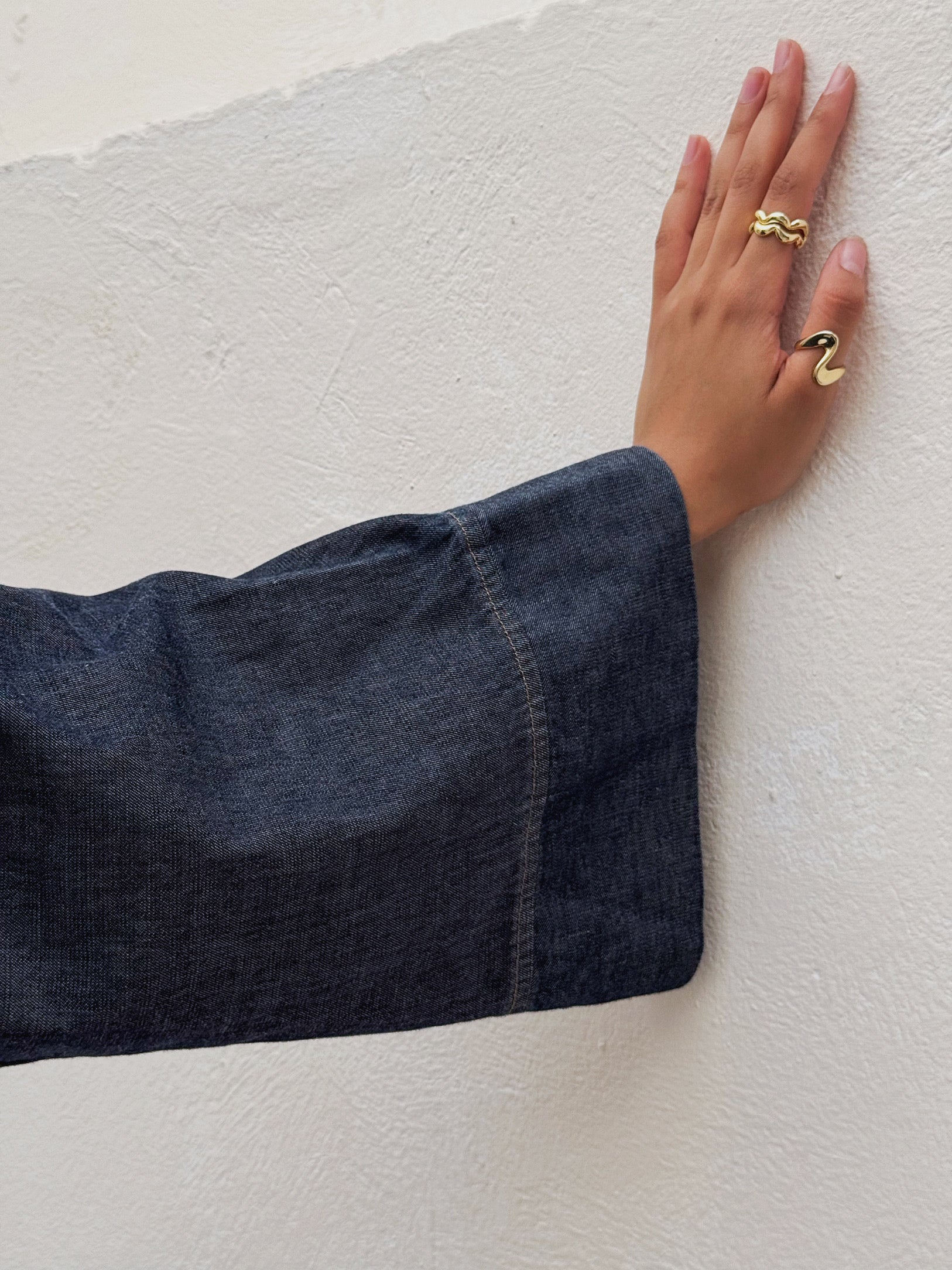 EVERYDAY DENIM DRESS - WASHED INDIGO