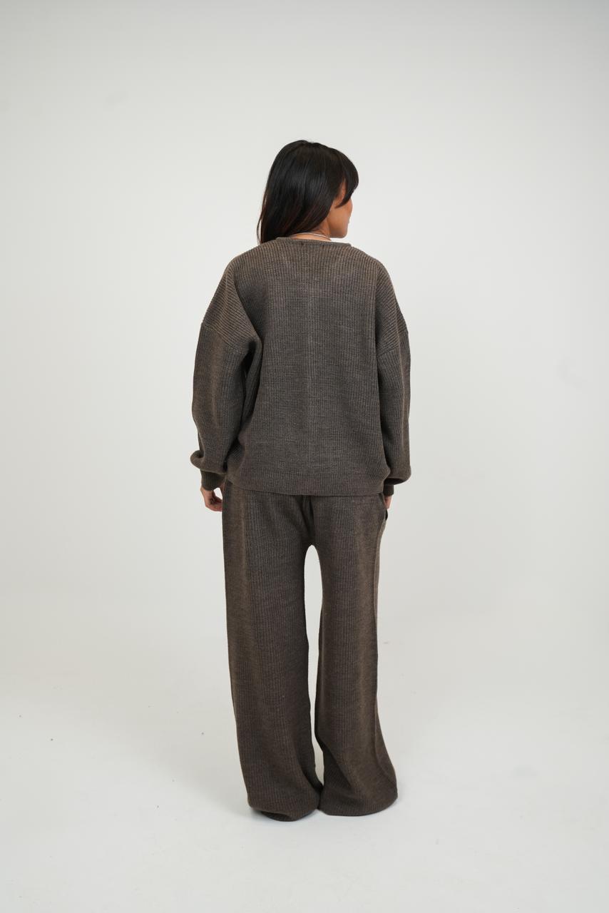 THE FLOW ZIP SET - MOCHA BROWN