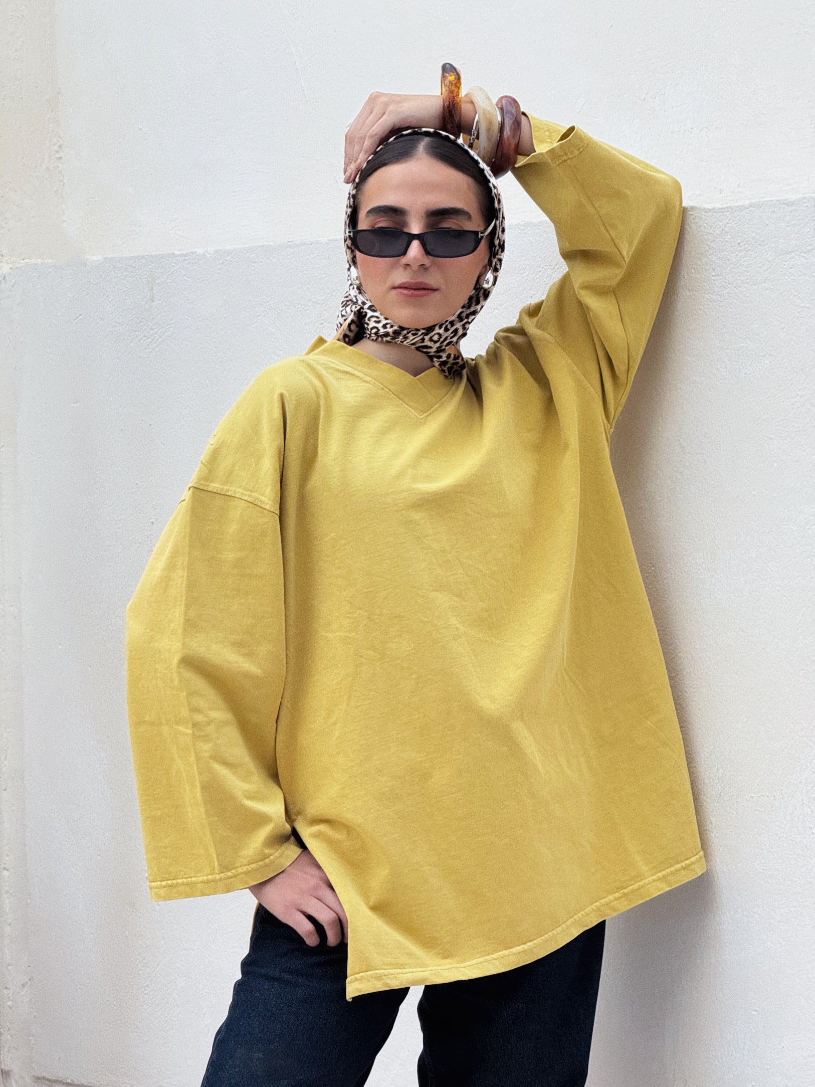 COMFY CUT TEE - MUSTARD