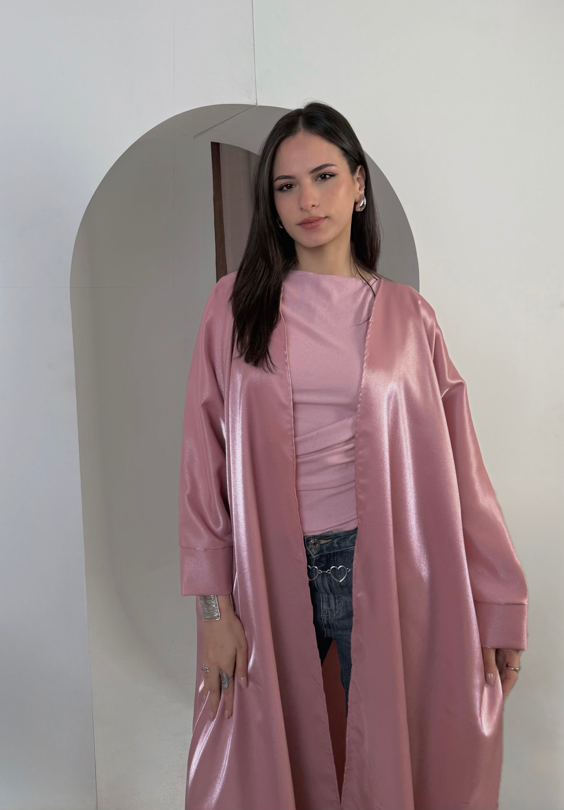 Rose pink Shimmer Cardigan