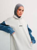 DAILY HOODIE DRESS - Silver