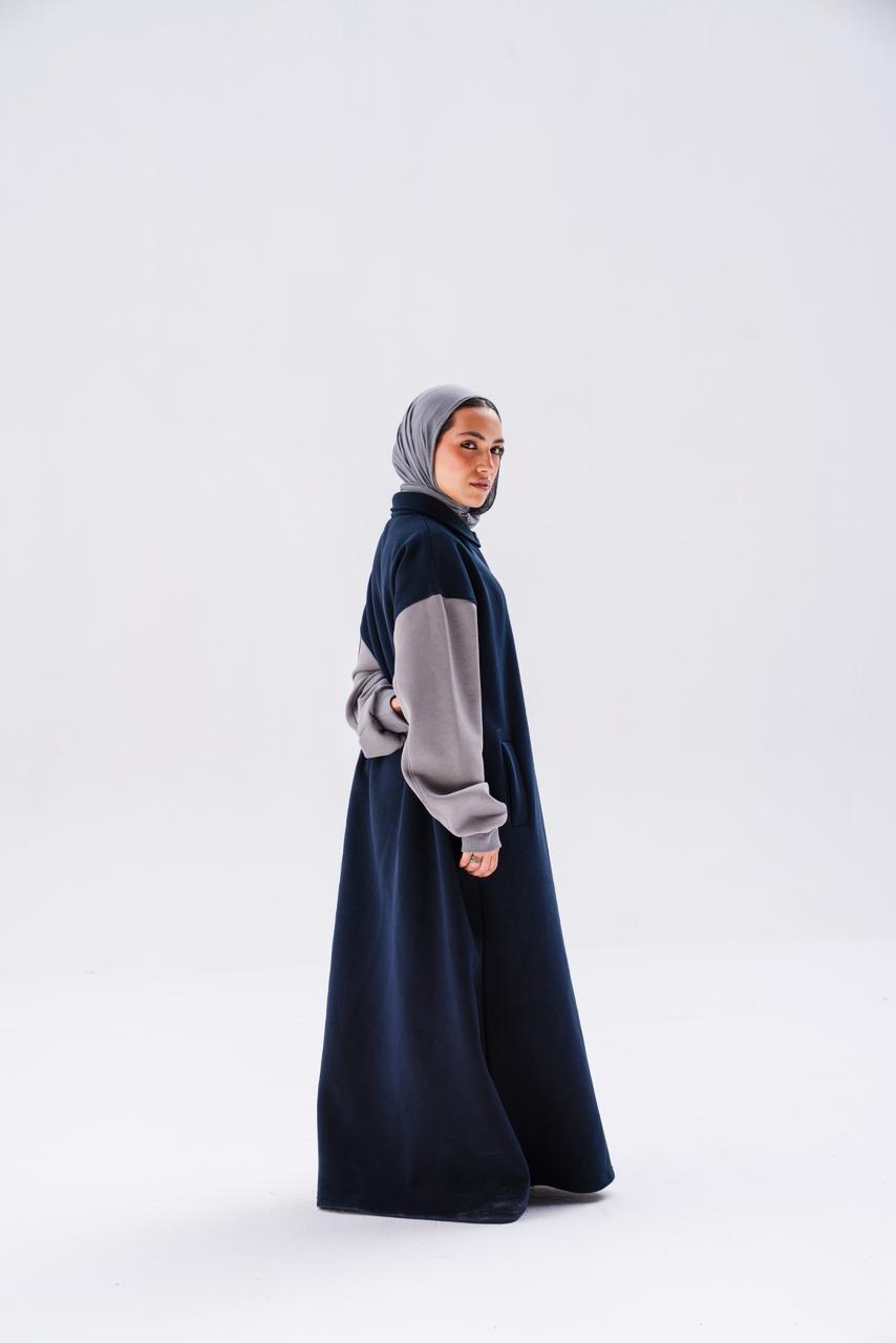 DAILY HOODIE DRESS - NAVY