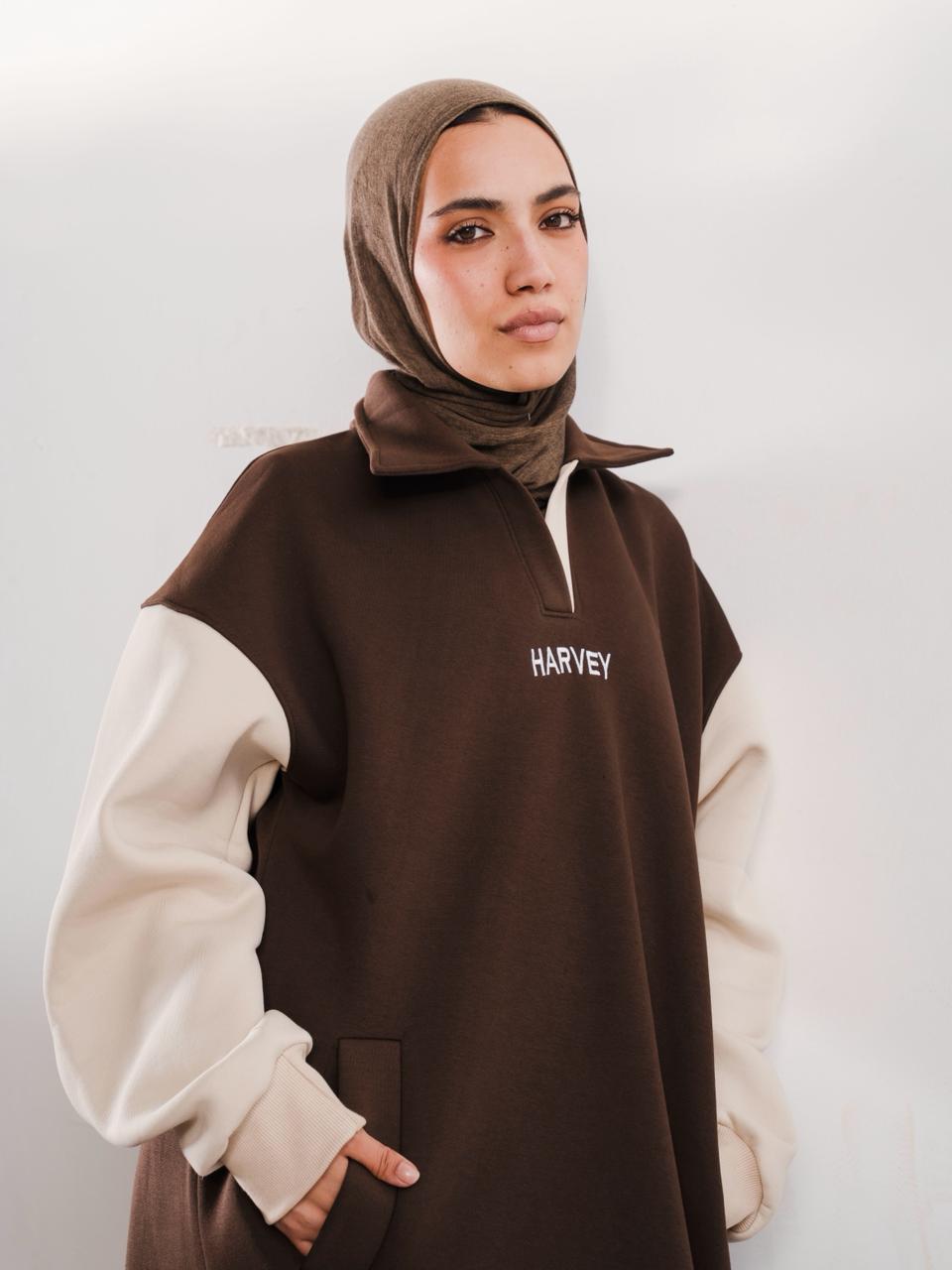 DAILY HOODIE DRESS - LATTE