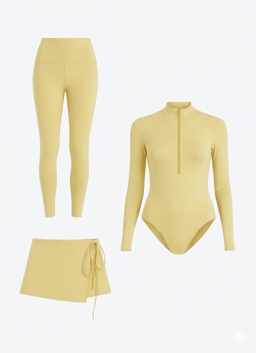 SWIM SET - BUTTER YELLOW
