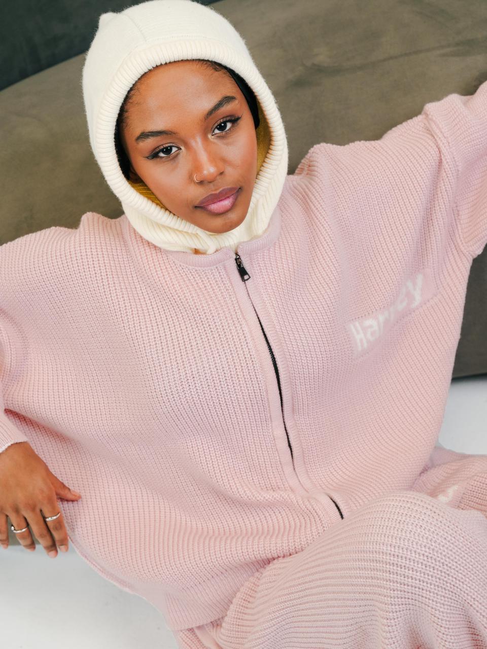 THE FLOW ZIP SET - POWDER PINK