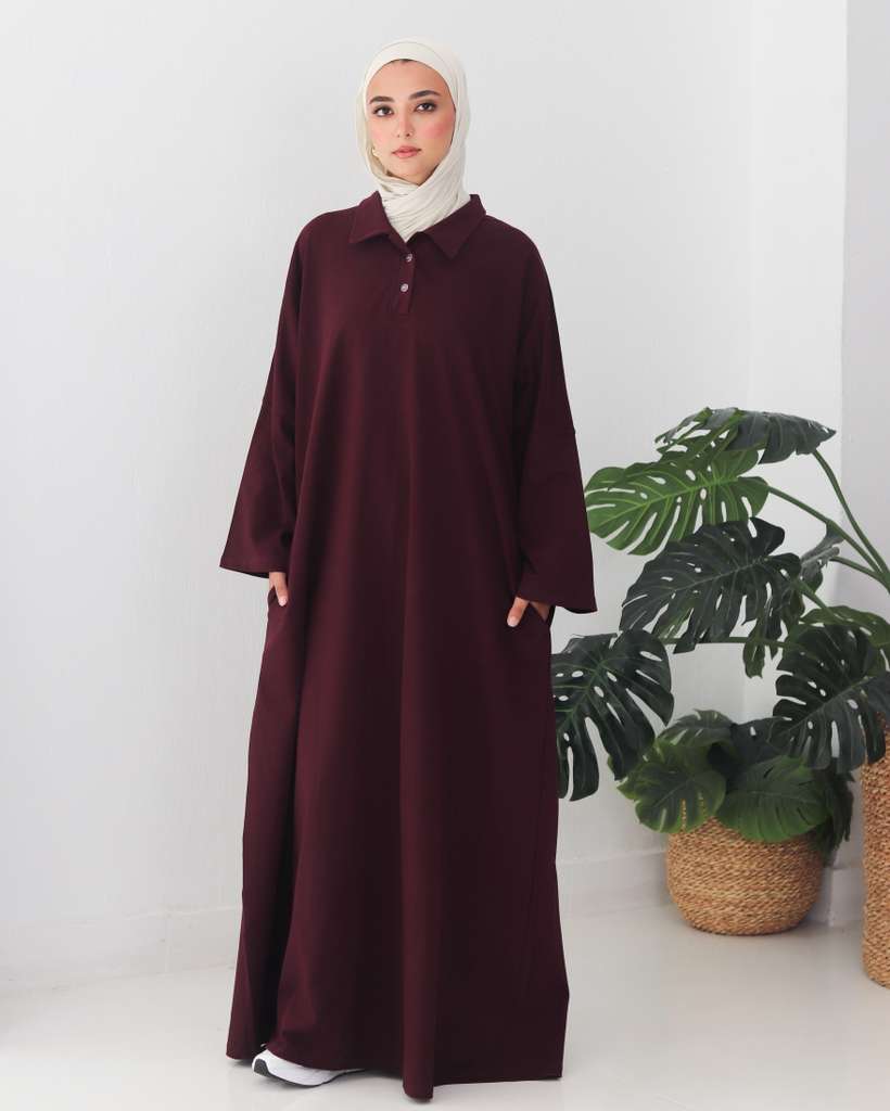 FLOW POLO MAXI - BURGUNDY