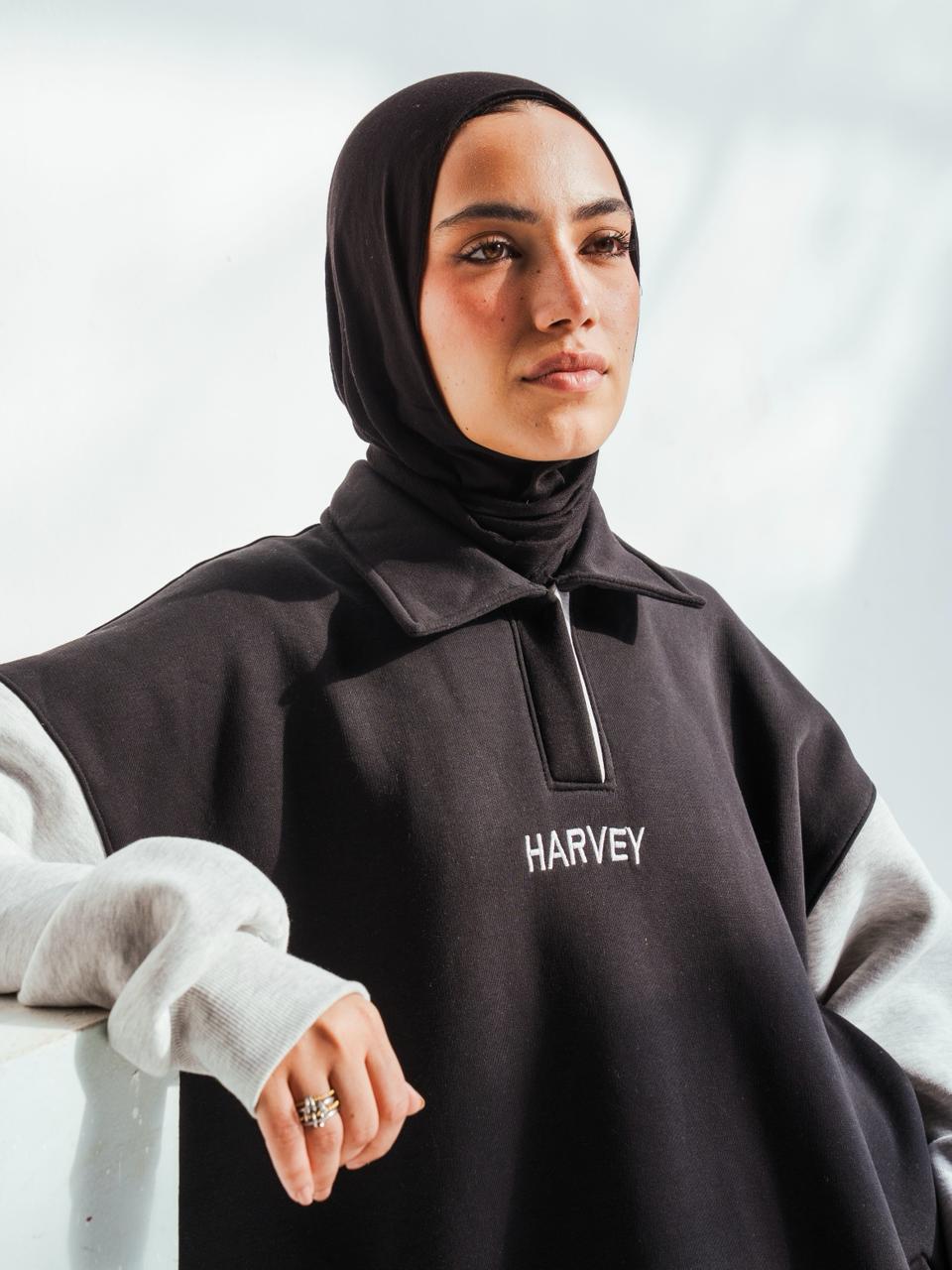 DAILY HOODIE DRESS - BLACK