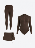 SWIM SET - BROWN