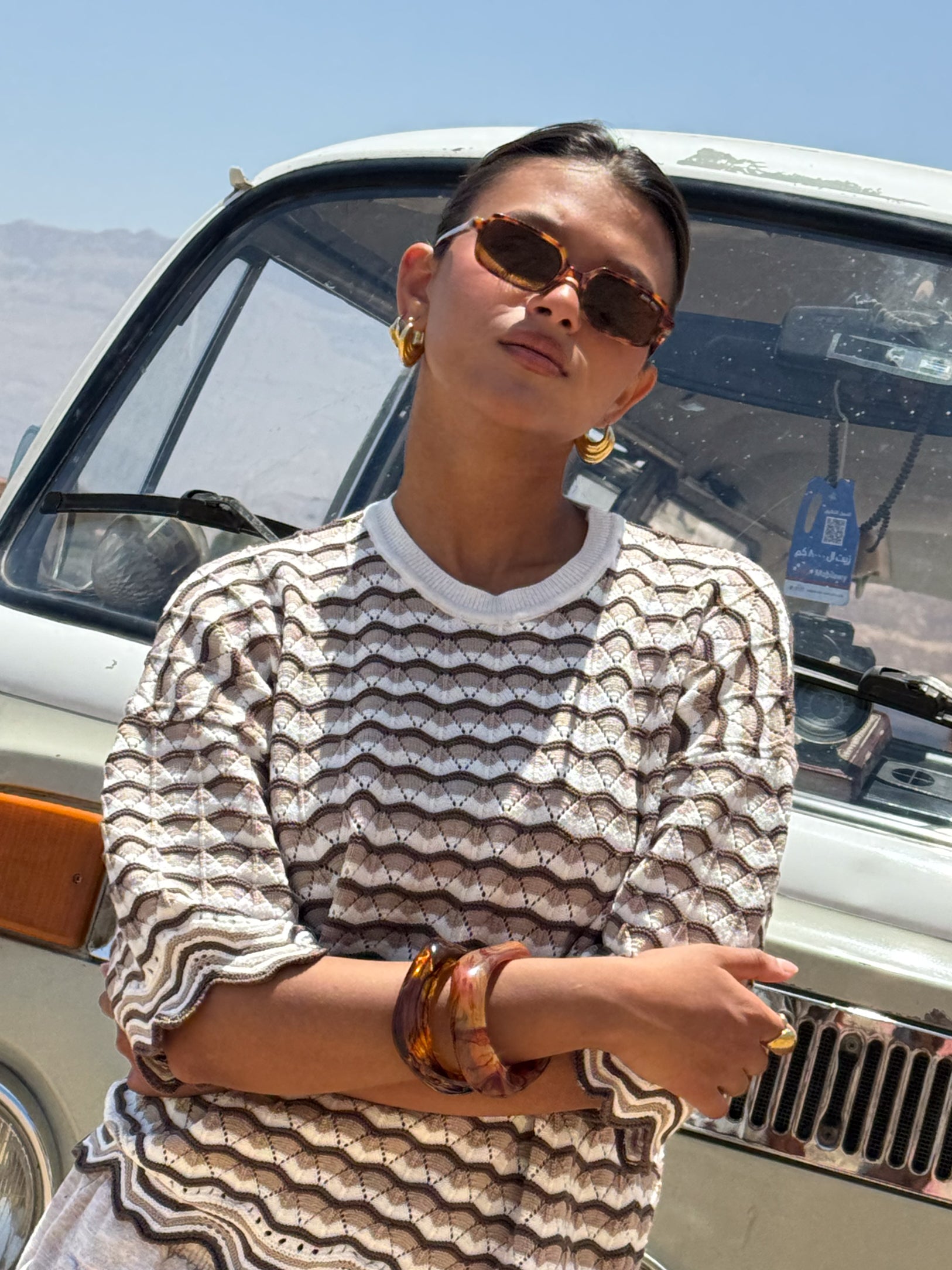 LIORA TOP - COCOA CREAM