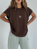 NOT PERFECT TEE - BROWN