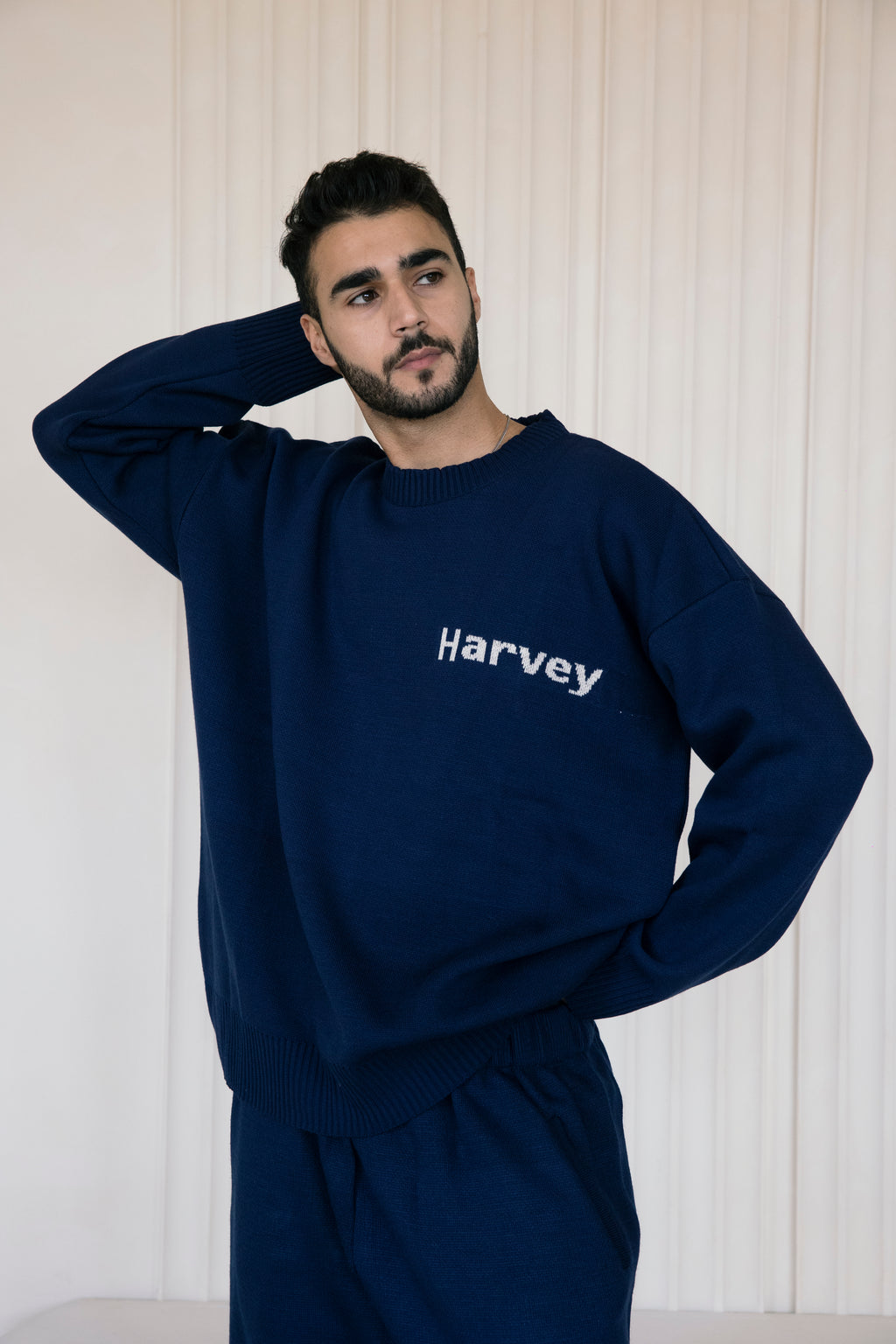 Oversized Jumper Set - Navy Blue