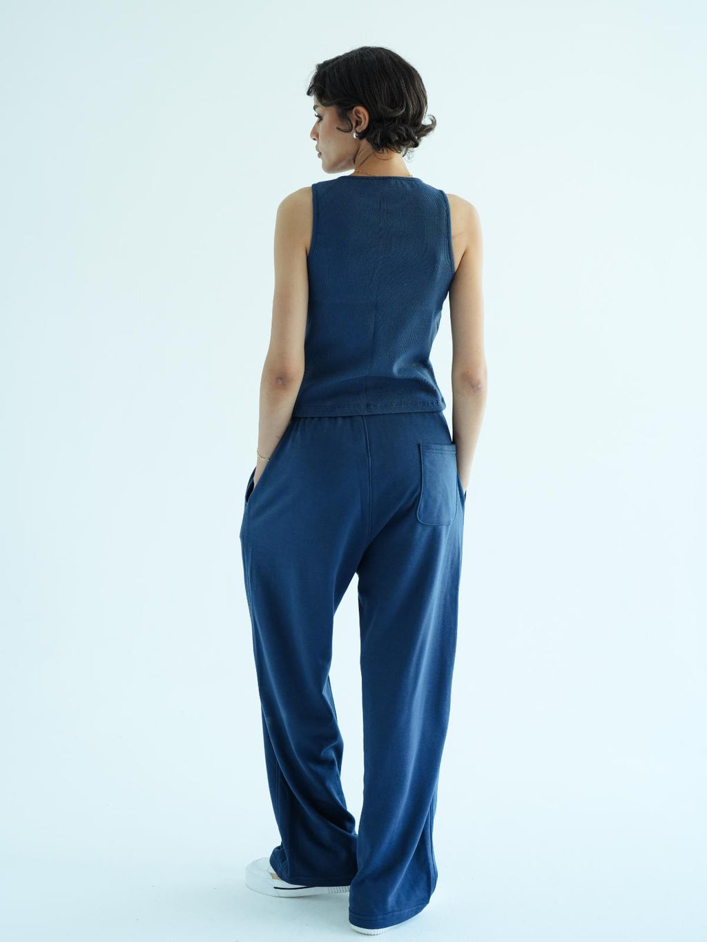COMFY FLOW PANTS - PETROL BLUE