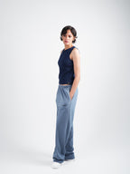 COMFY FLOW PANTS - TEAL Blue