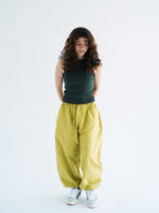 AIRY BALLON PANTS - MUSTARD Yellow