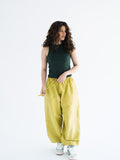 AIRY BALLON PANTS - MUSTARD Yellow