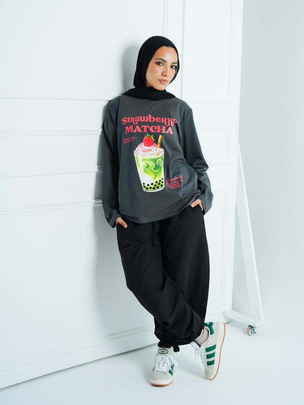 AIRY BALLON PANTS - BLACK