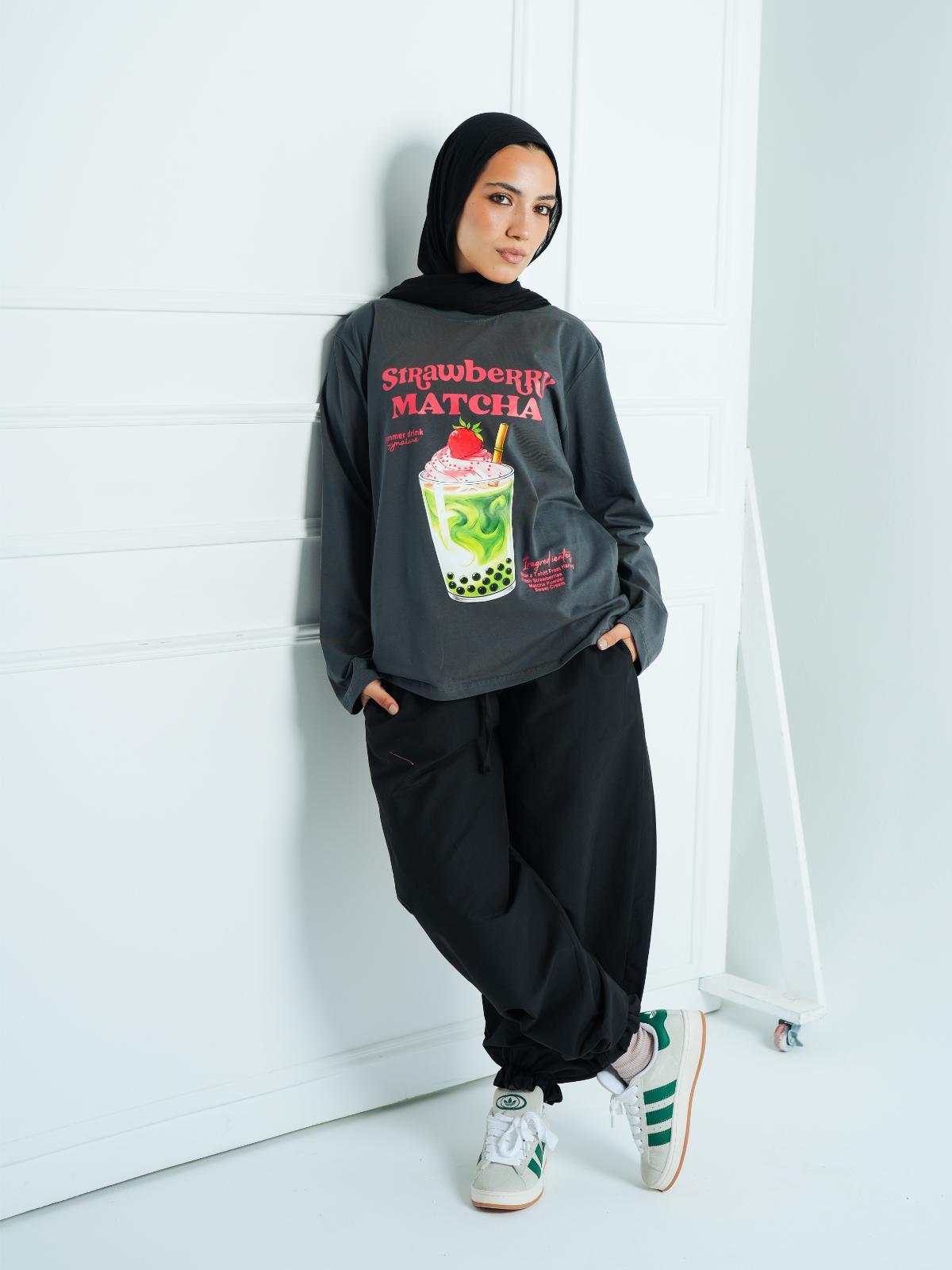 AIRY BALLON PANTS - BLACK