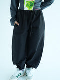 AIRY BALLON PANTS - Black