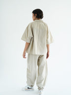AIRY BALLON PANTS - Beige