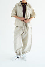 AIRY BALLON PANTS - Beige