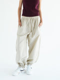 AIRY BALLON PANTS - Beige