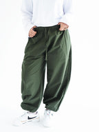 AIRY BALLON PANTS - Olive