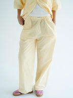 STRIPPED PANTS - Yellow