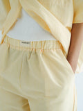 STRIPPED PANTS - Yellow