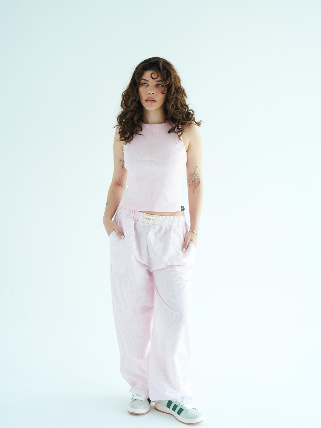 STRIPPED PANTS - PINK