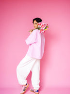 AIRY BALLON PANTS - White