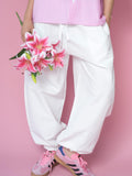 AIRY BALLON PANTS - White