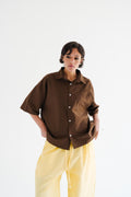 BROWN BOXY Shirt