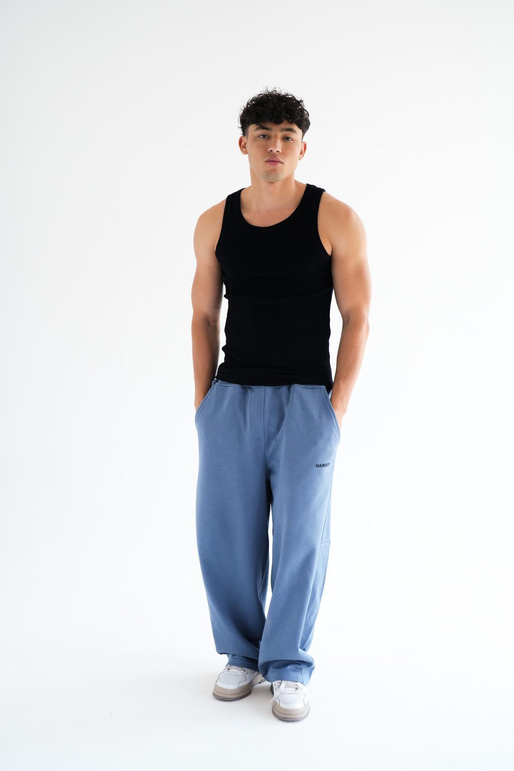 BALLOON PANTS - TEAL BLUE