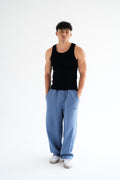 BALLOON PANTS - TEAL Blue