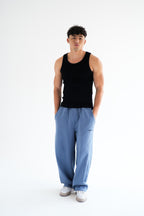 BALLOON PANTS - TEAL Blue