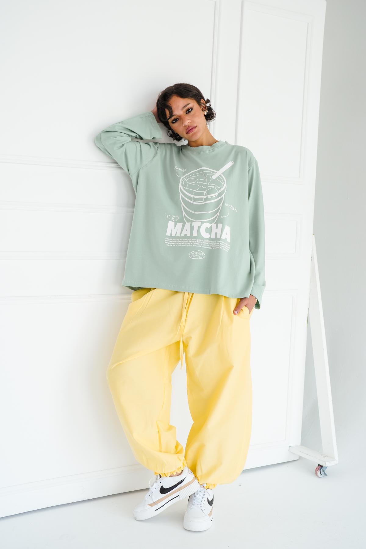 MATCHA TEE - MINT GREEN