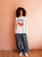 AIRY BALLON PANTS - TEAL Blue