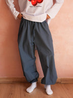 AIRY BALLON PANTS - TEAL Blue