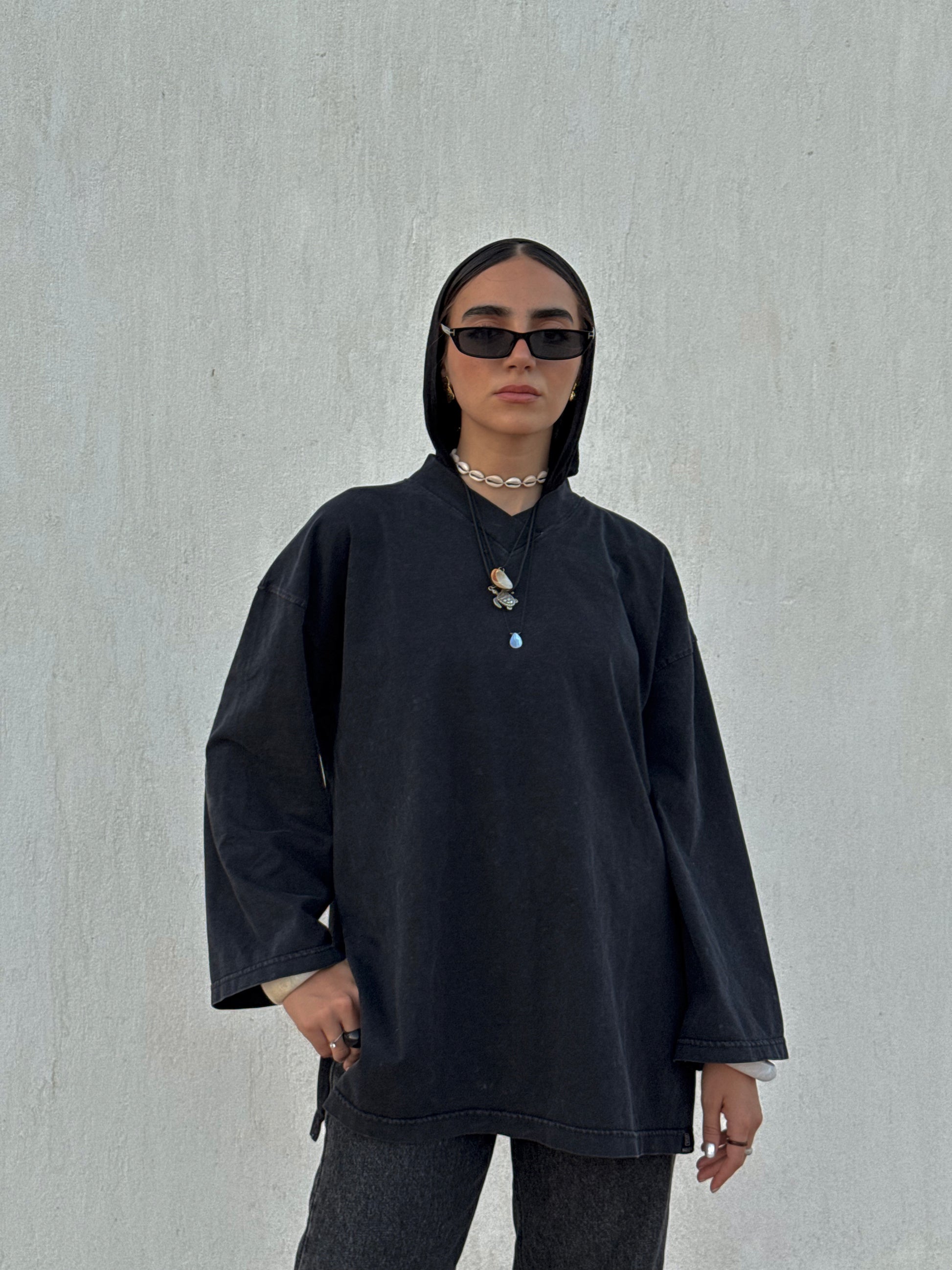 COMFY CUT TEE - WASHED BLACK