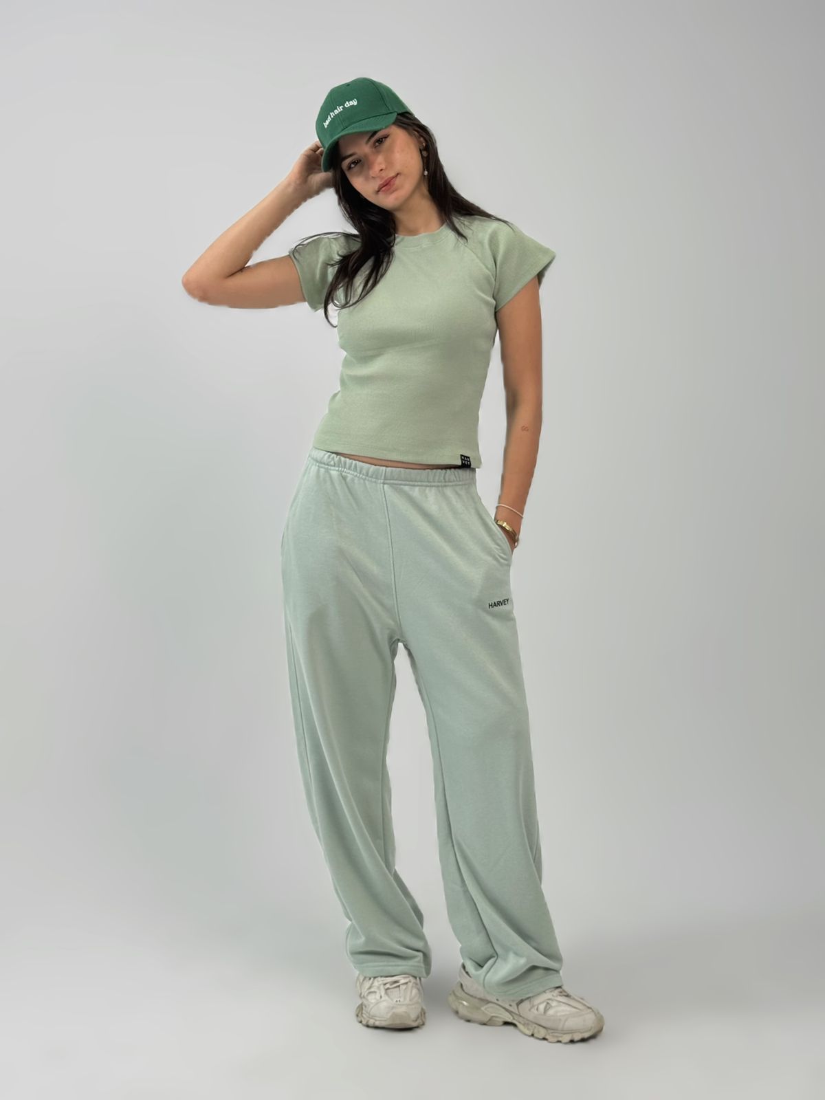 COMFORT FLOW PANTS - SAGE GREEN